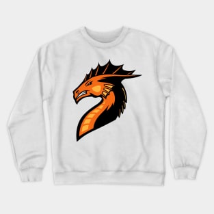 Orange Dragon Head Logo Crewneck Sweatshirt